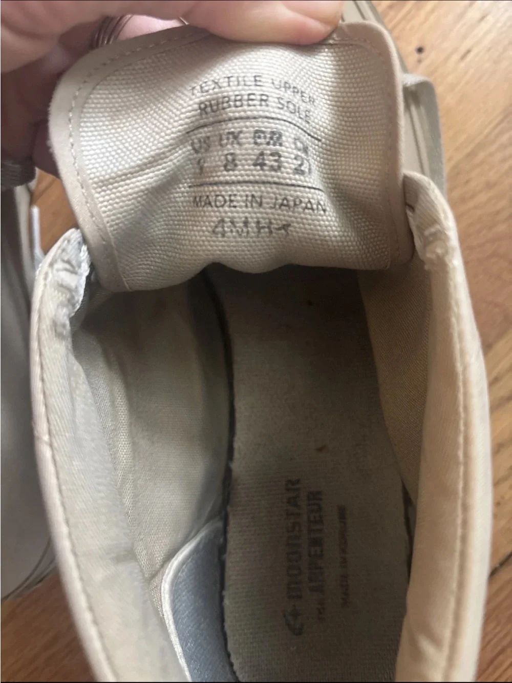 Moonstar Arpenteur HI sneakers vulcanized rubber toe guard Made In Japan US 9 43